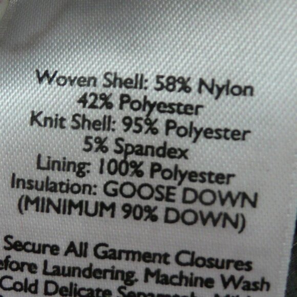 Eddie Bauer First Ascent Women's Goose Down Gray Quilted Puffer Jacket Size XS - Picture 5 of 8